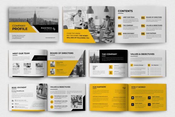 Company Profile Landscape: A Corporate Template for Impact