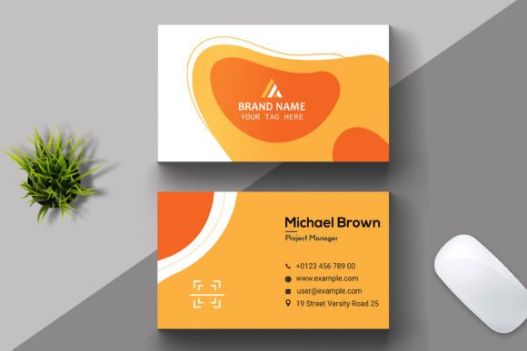 Geometric Business Card Layouts for Modern Branding