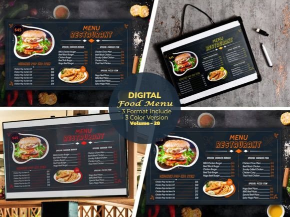 Modern Food Menu Restaurant: A Digital Menu Creator for Eateries