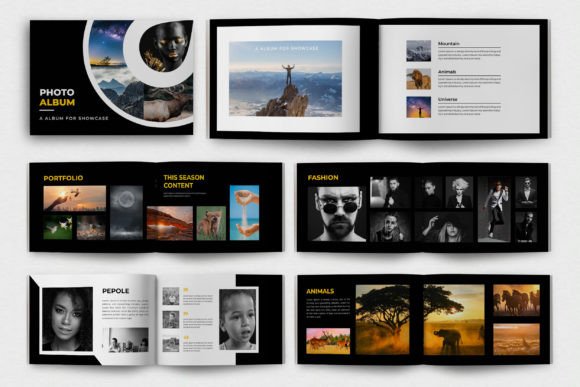 Modern Magazine Design: Your Photo Album Template