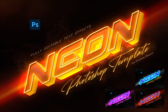 Neon Text Effect: Instant 3D Glow for Your Brand Assets
