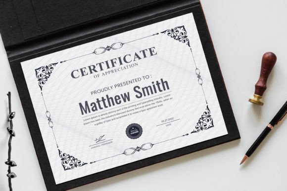 Professional Certificate of Appreciation Design: A Versatile Template