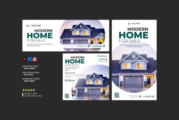 Real Estate Social Media Banner Template: Your All-in-One Branding Kit