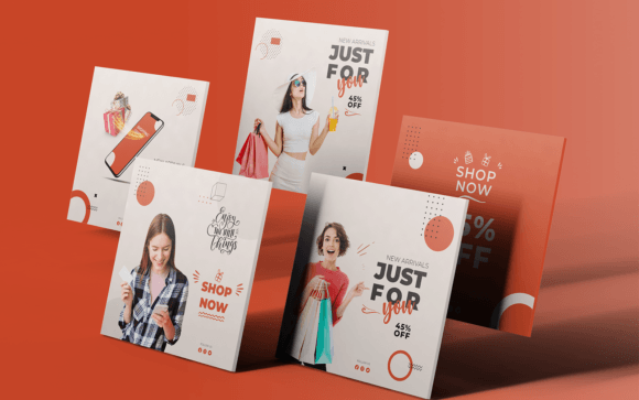 Social Media Template-App-Shopping-034-22: Your All-in-One Social Media Kit