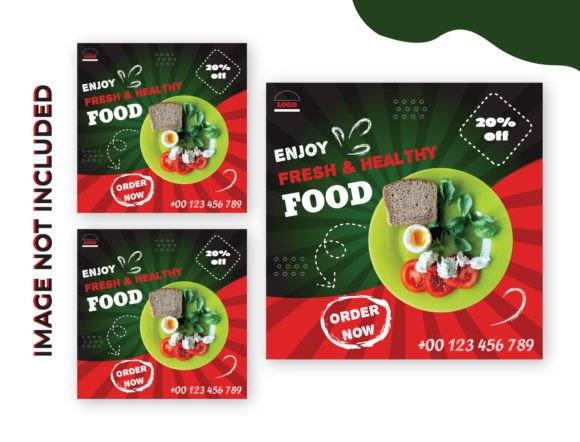 Streamline Your Visual Strategy with a Food Social Media Ad Template