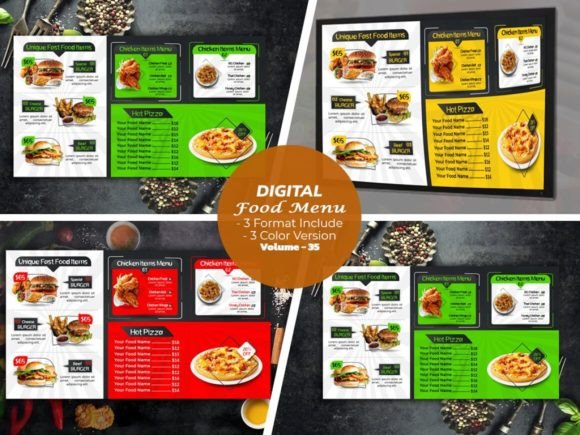 Transform Your Restaurant with Digital Menu Template V-35